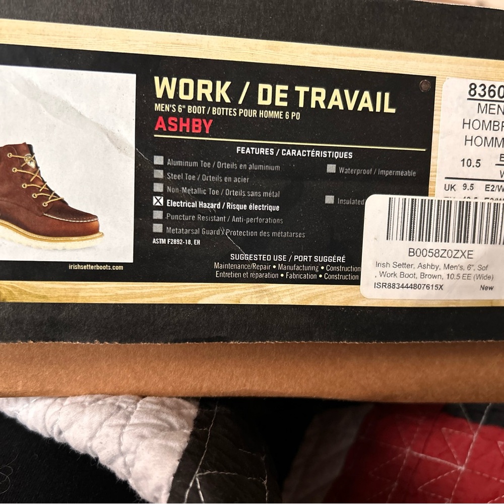 Red wiing Irish setter boots - Picture 2 of 4